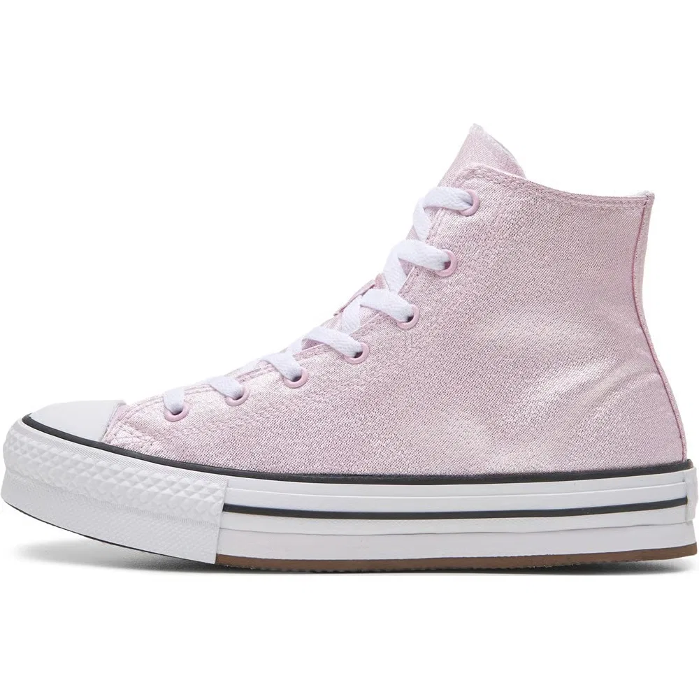 Детские высокие кеды Chuck Taylor All Star Lift Converse, Pink Glitter — фото 3