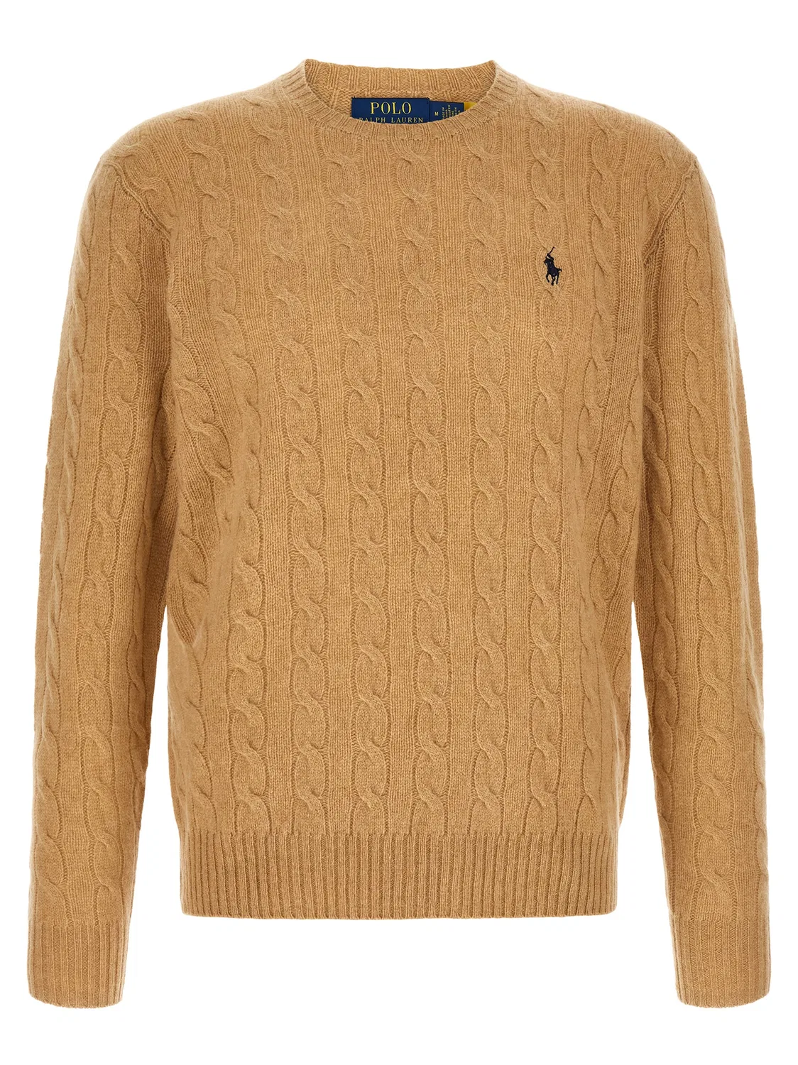 Мужской кардиган с косичками, бежевый, Polo Ralph Lauren, Beige