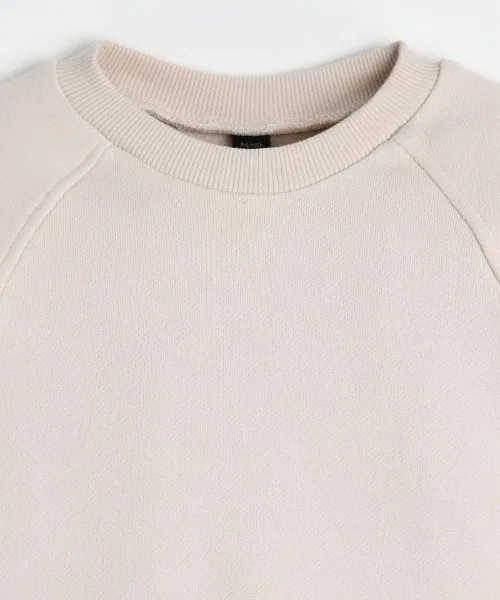 Детская футболка с длинным рукавомс вышивкой собачки moimoln, Beige — фото 3