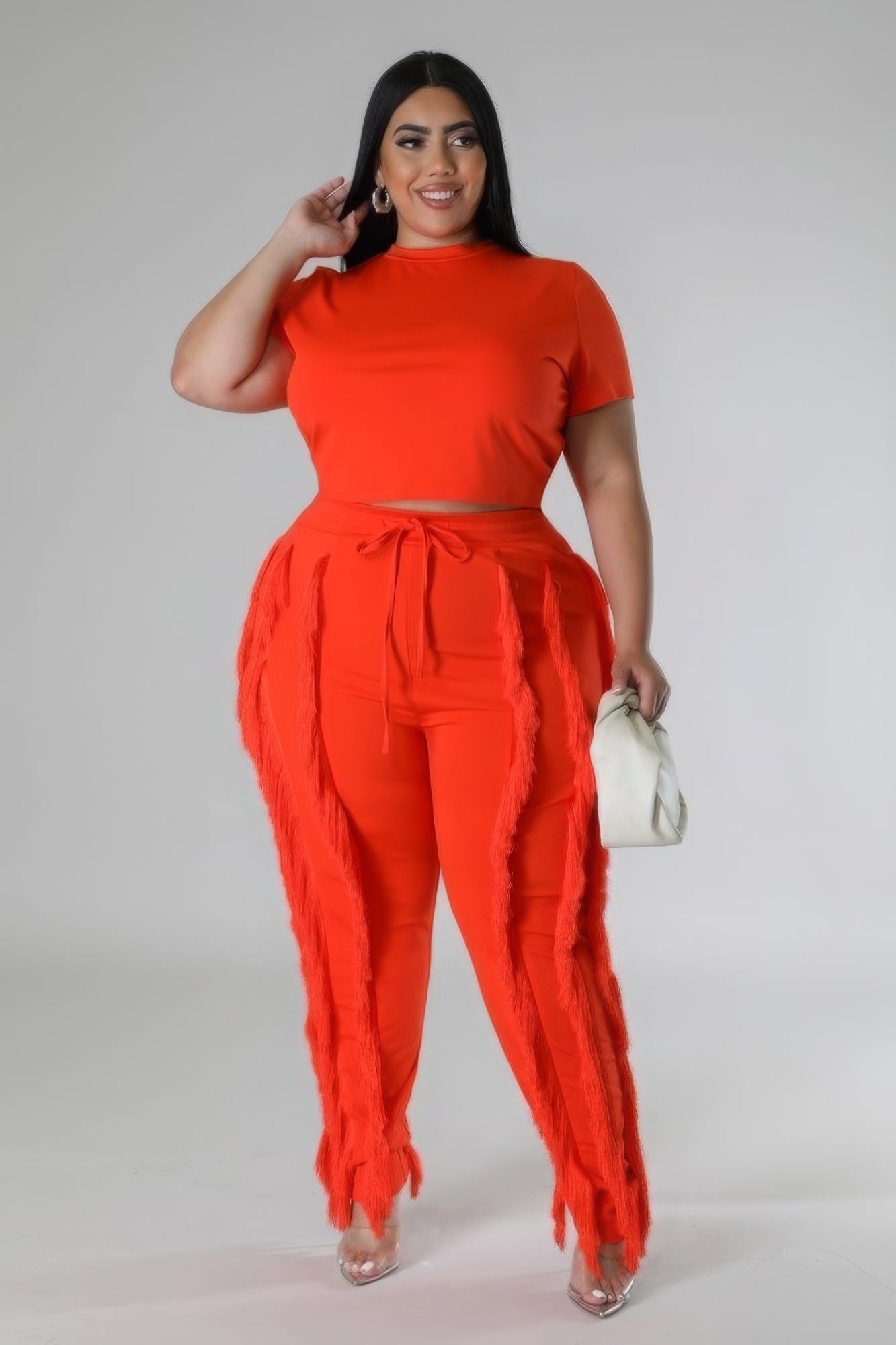 

Комплект из двух частей: укороченный топ FASHNZFAB, оранжевый