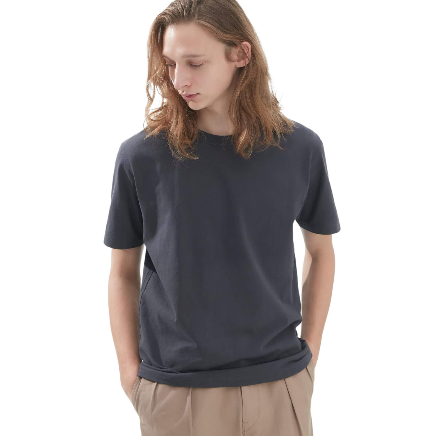 

Футболка Uniqlo U Crew Neck Short Sleeved, серый