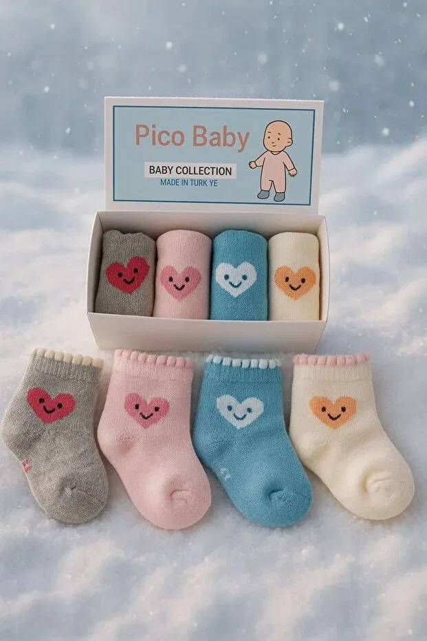 Детские носки с принтом 4-Pack Pico Baby, Multicolor