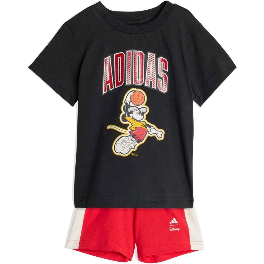 Детский спортивный комплект из двух предметов Disney Mickey Mouse adidas, Оранжевый/Темно-синий