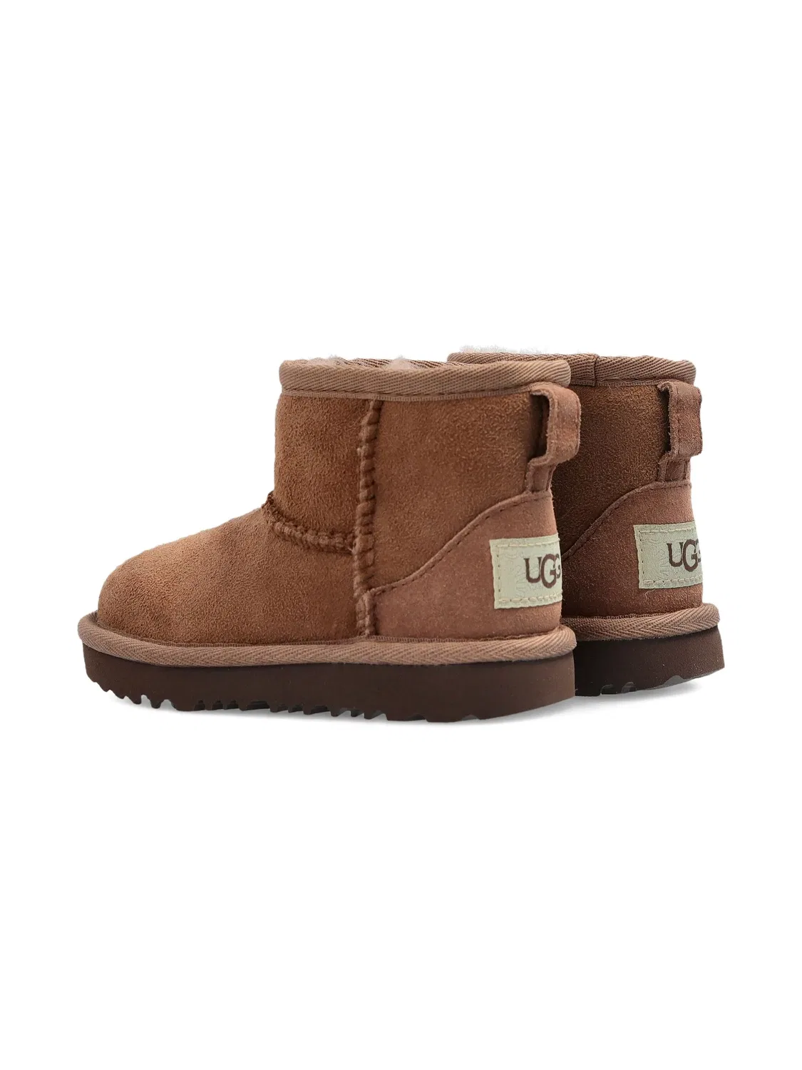 Ботинки Classic Mini II замшевые коричневые UGG, коричневый — фото 2