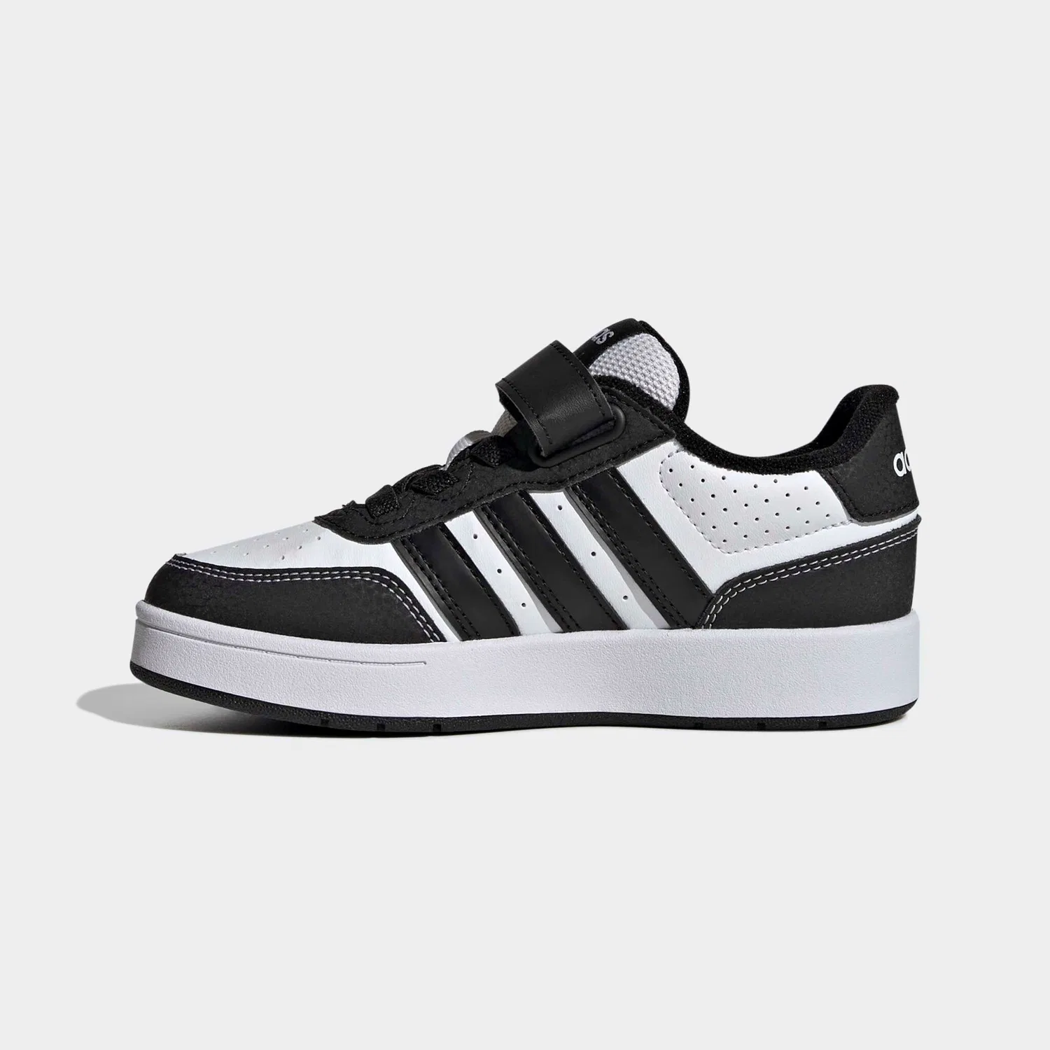 Детские кроссовки с ремешком-липучкой Adidas Sportswear, Cloud White/Core Black/Ftwr White — фото 3
