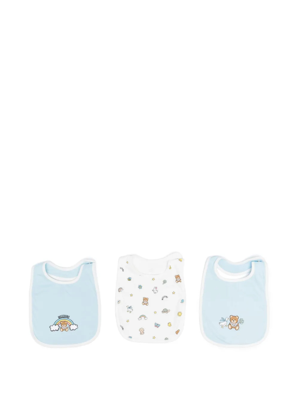 

Нагрудник Moschino Kids Teddy Bear (упаковка из трех штук), синий