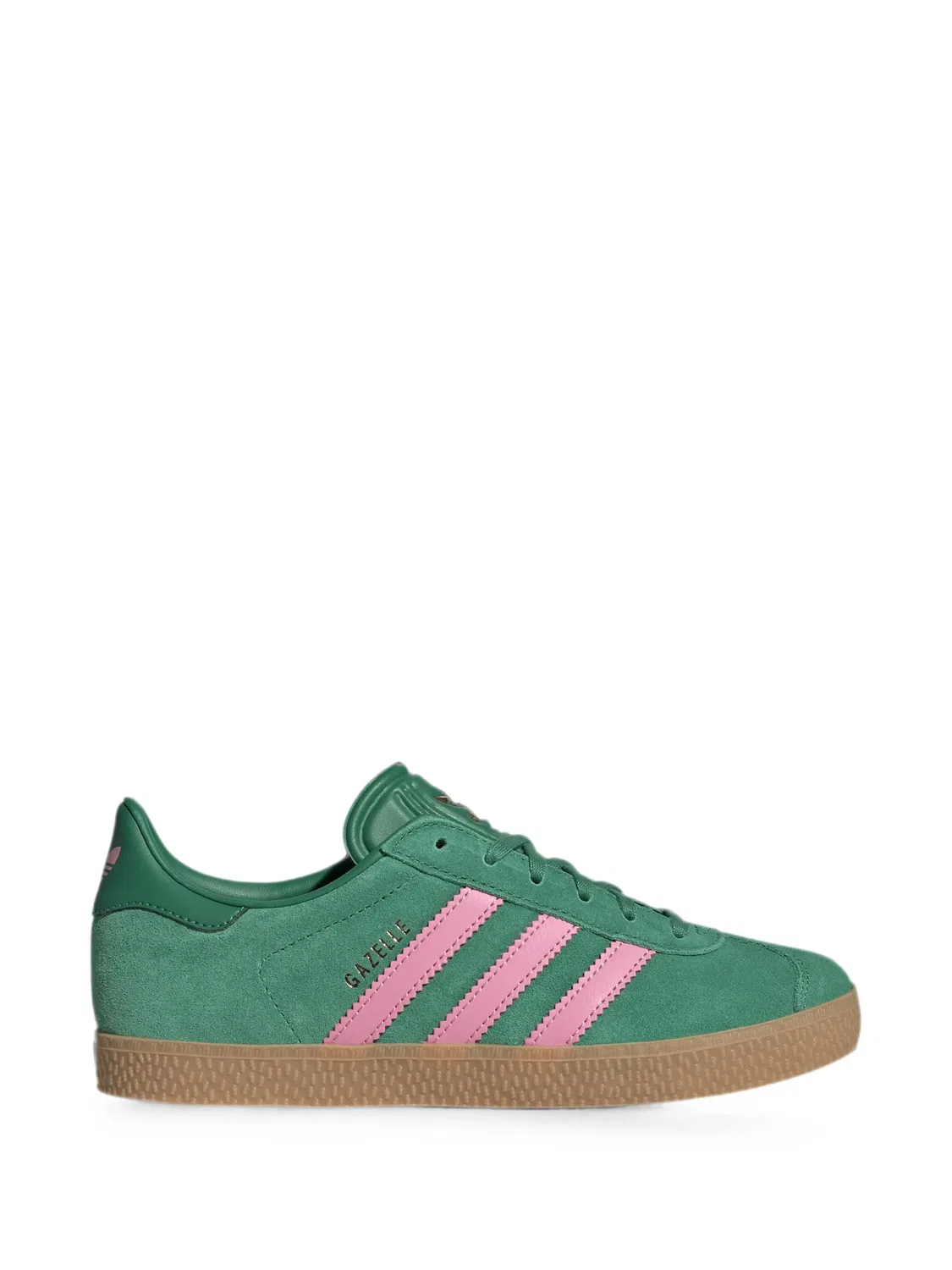 Кроссовки Gazelle Bold Green/Pink Adidas Kids, зеленый