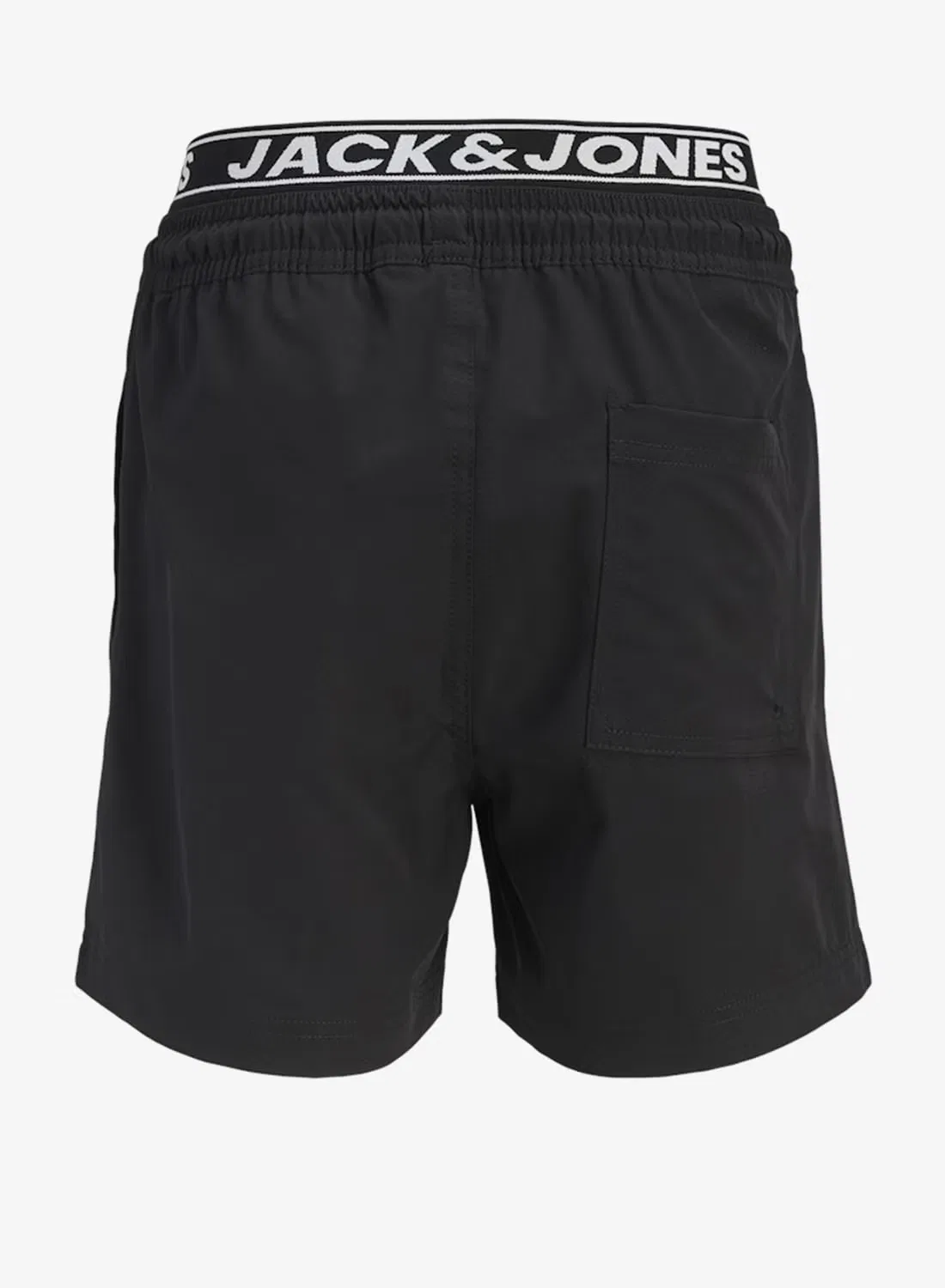 Jack & Jones Junior Шорты для плавания с логотипом и кулиской, черный — фото 2
