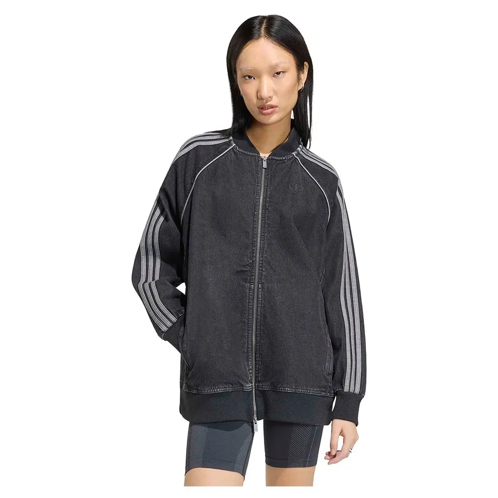 Джинсовая куртка SST Oversized Adidas Originals, серый