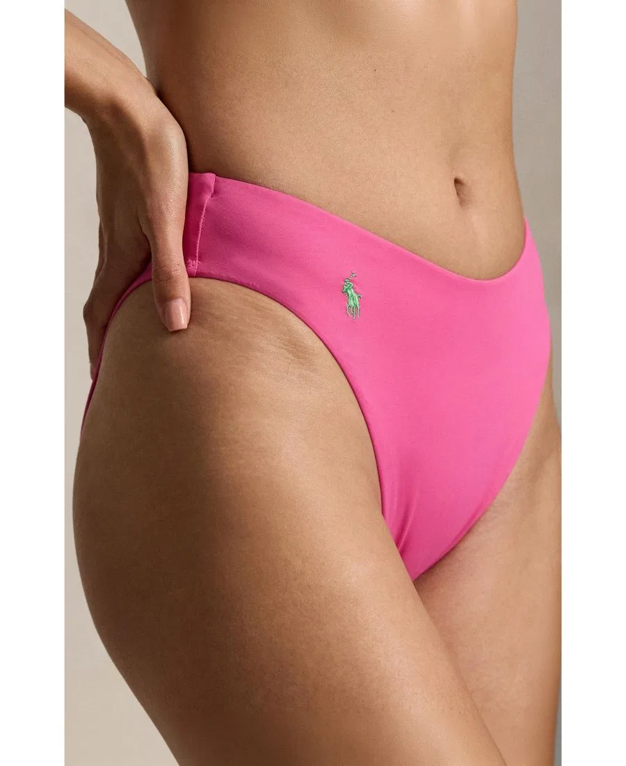 Плавки бикини с высокой посадкой Polo Ralph Lauren, Desert Pink — фото 3
