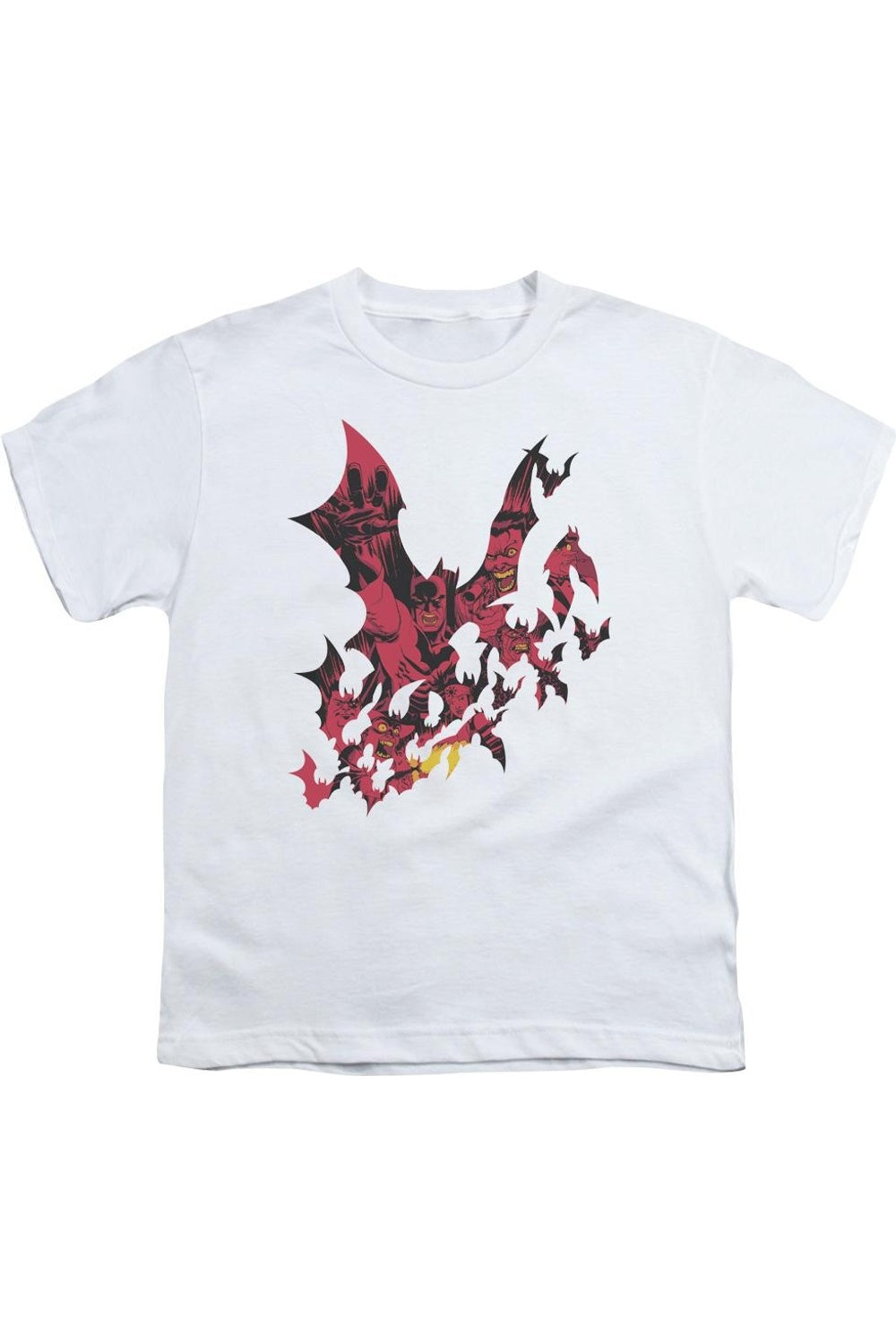 

Футболка с коротким рукавом для подростков Batman Broken City Gildan, белый