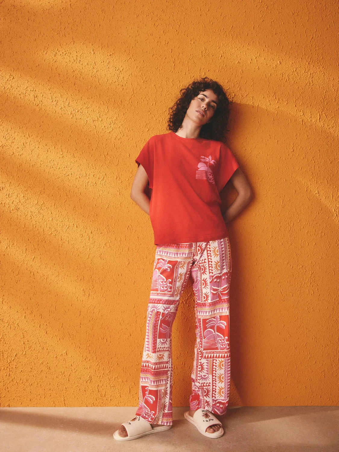 Пижама Red Palm Short Sleeve Pyjamas Next, красная пальма