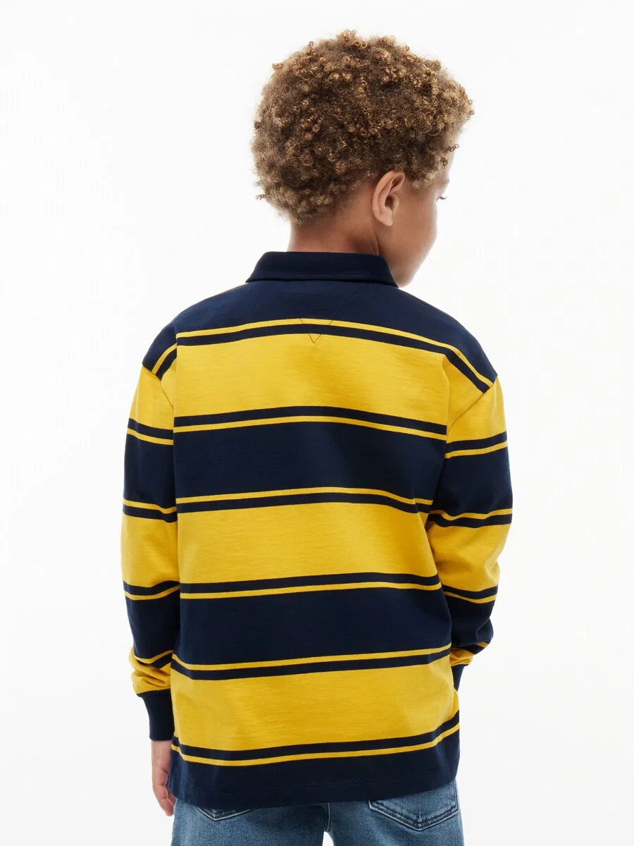 Топ TOMMY HILFIGER темно-синего и королевского синего цвета — фото 4