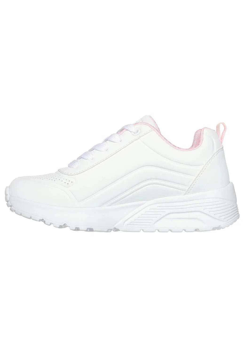 Детские кроссовки с боковой молнией Uno Lite - Easy Zip Skechers, Weiss — фото 2