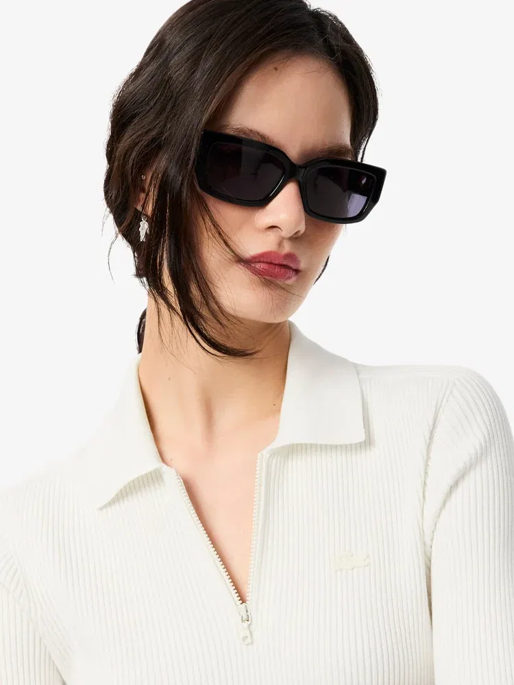 Платье поло Lacoste 3D риф, White — фото 2