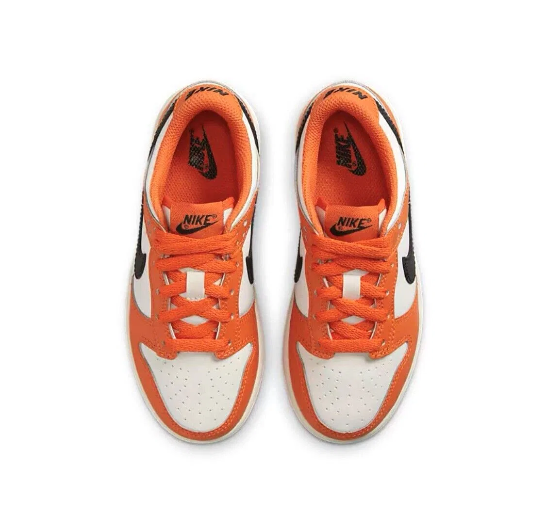Детские кроссовки для мальчиков Dunk NIKE, Phantom Black Safety Orange — фото 4
