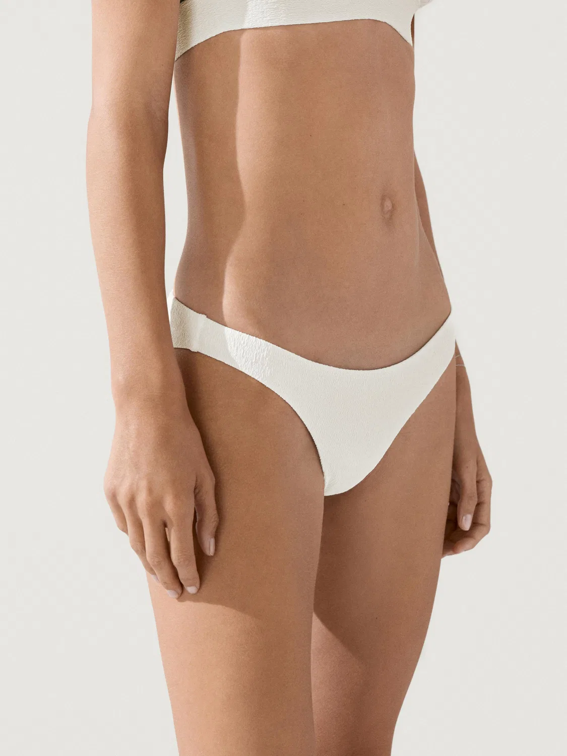 Плавки Massimo Dutti, текстурированные, кремовый — фото 3