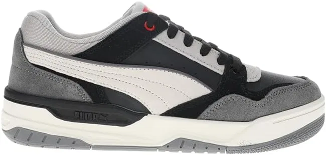 Детские кроссовки для мальчиков с замшевым верхом Rebound Retro PUMA, Puma Black/Cool Dark Gray/All Time Red