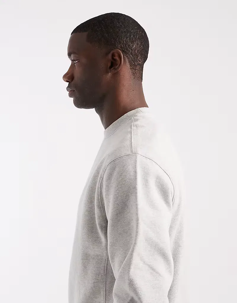 Свитшот authentic garment dye с круглым вырезом Levi's, светло-серый — фото 4