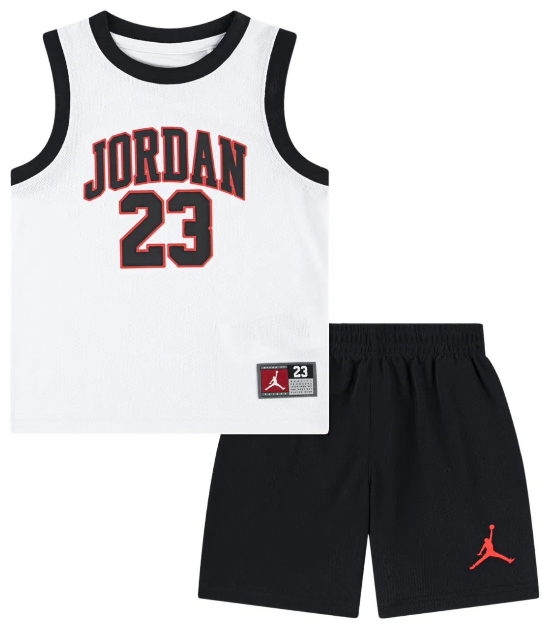 Детский комплект майка и шорты 23 Jersey Jordan, цвет Black/Infrared