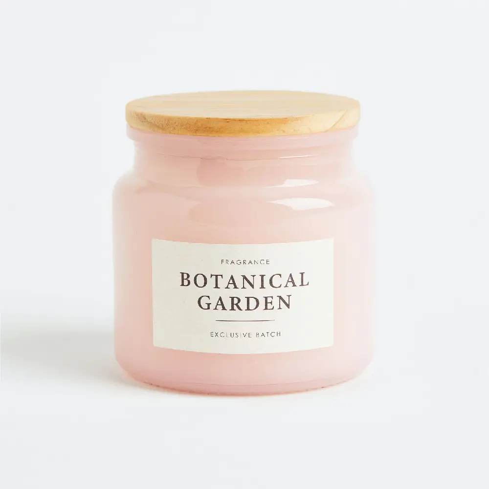 

Ароматическая свеча H&M Home Scented Candle Botanical Garden, светло-розовый