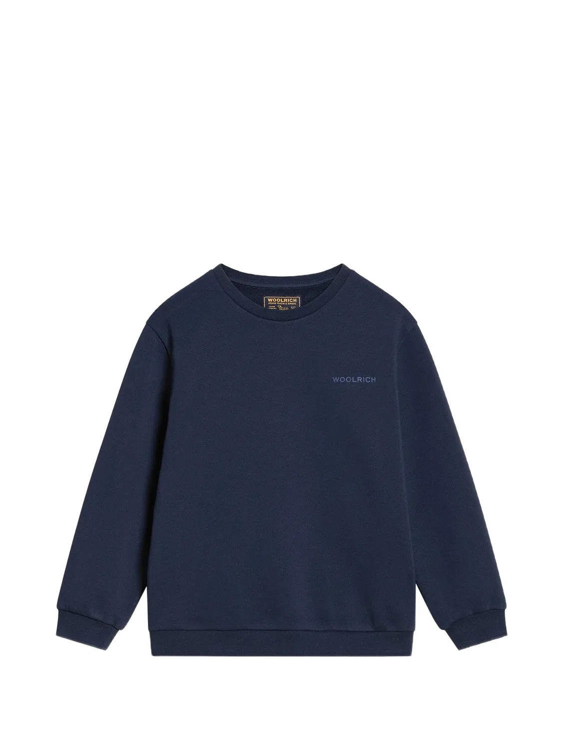 Woolrich Хлопковый свитшот с вышитым логотипом синий
