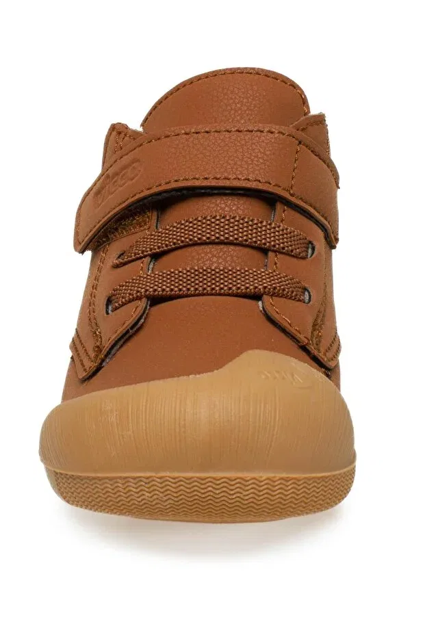 Детские ботинки для девочек с плоским ходом Paw First Step Vicco, Brown — фото 3