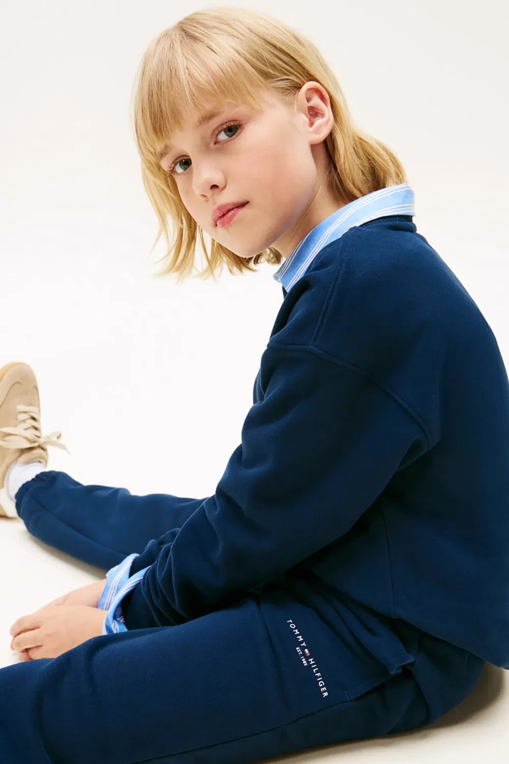 Детский комплект свитшот с круглым вырезом Tommy Hilfiger, Blue