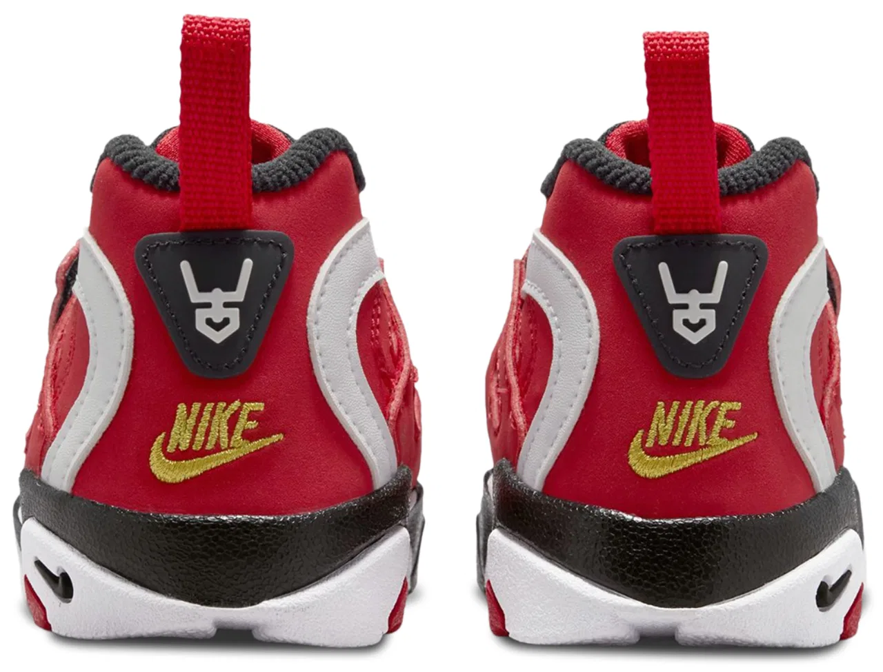 Кеды для мальчиков Air Diamond Turf II Nike, цвет Black/White/Red — фото 3