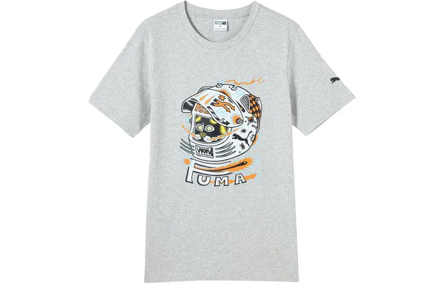 Детская футболка Light Mixed Gray PUMA