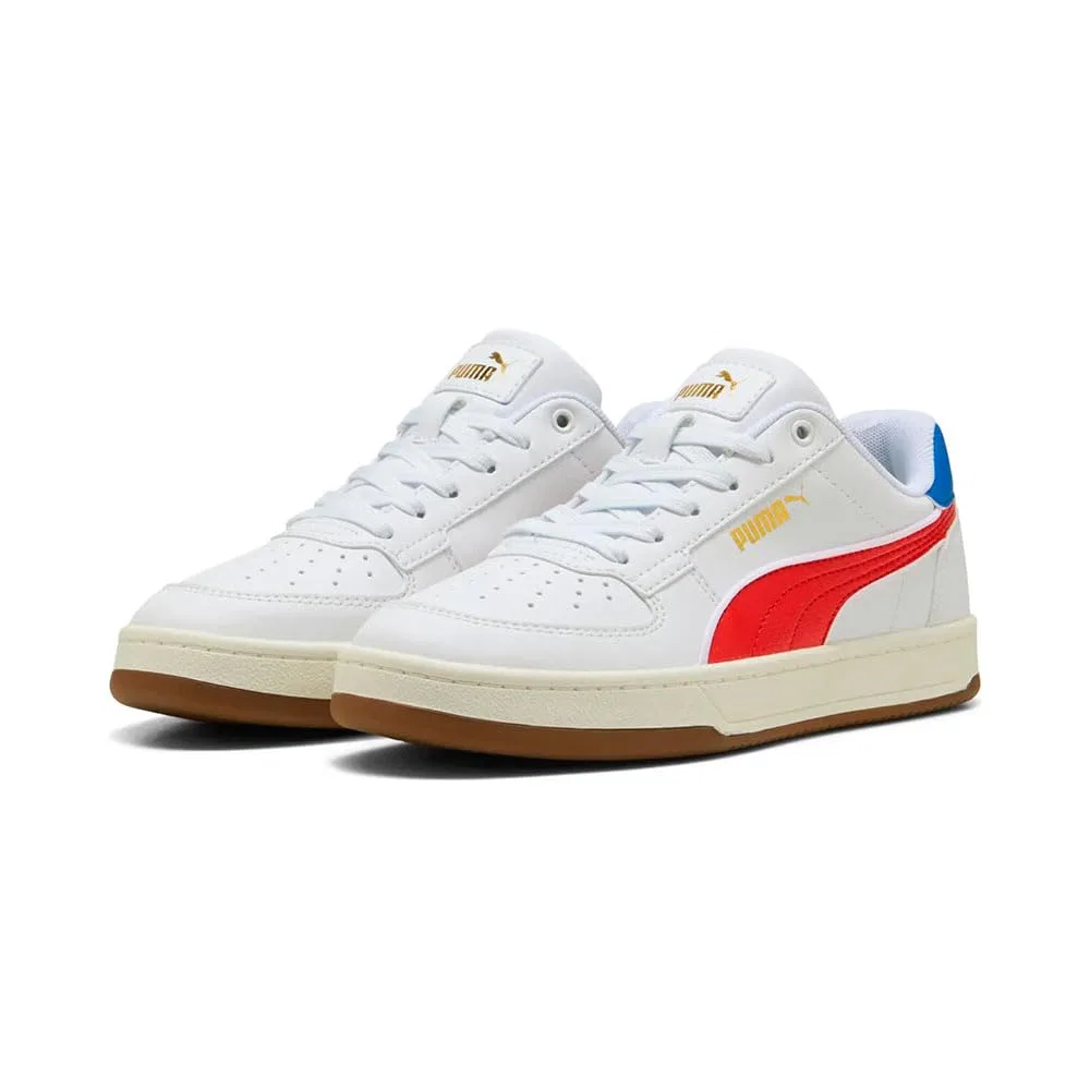Детские кроссовки для мальчиков ретро-дизайн PUMA Caven 2.0 Retro Jr PUMA PUMA White All Time Red Rubber