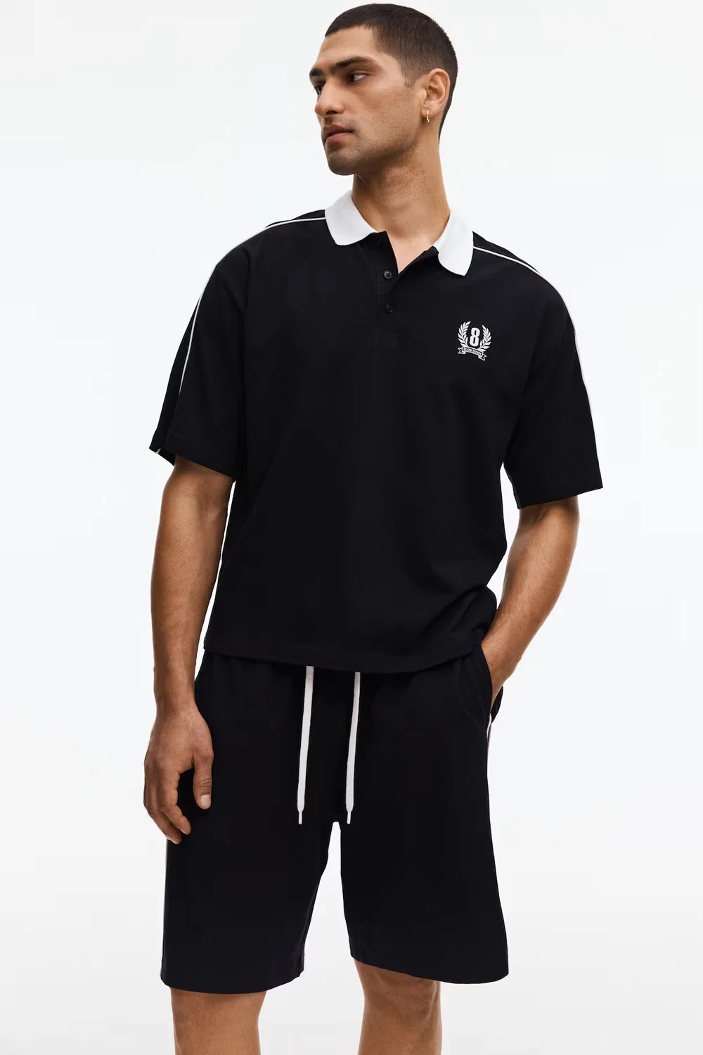 Комплект из 2 предметов из хлопкового пике H&M, Marineblau/Slow Down