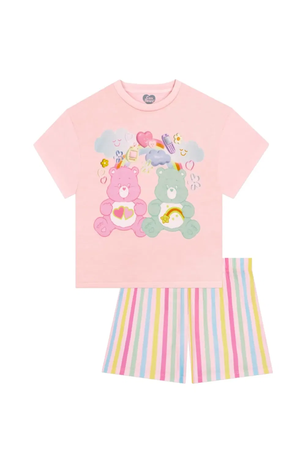 Комплект пижамы с коротким рукавом Care Bears, Pink