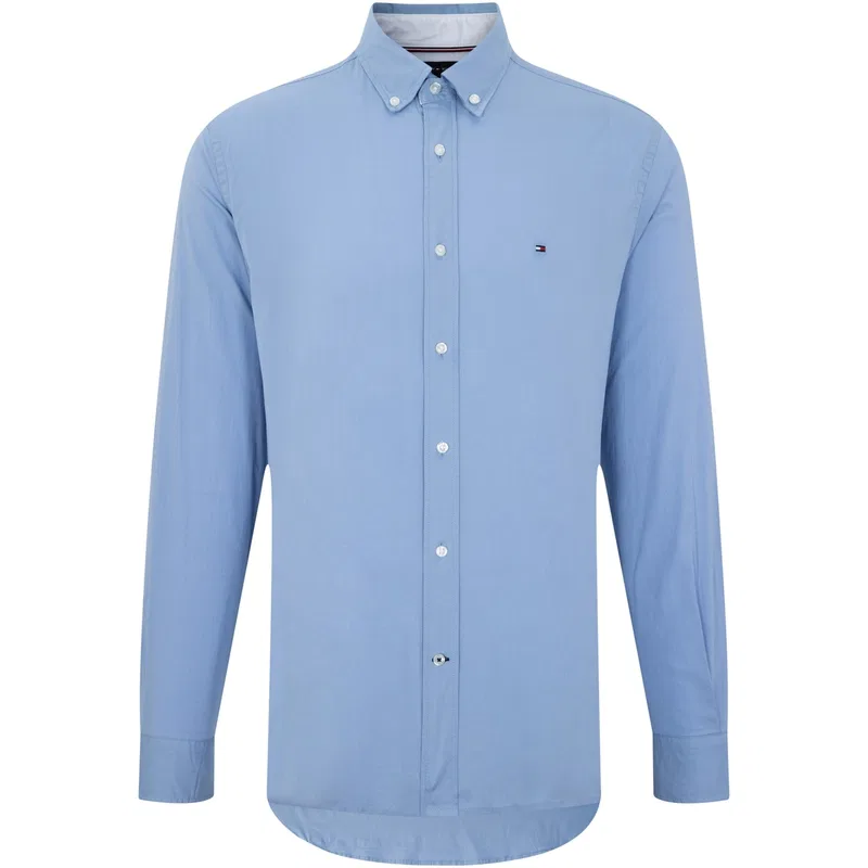 Мужская рубашка с квадратным воротником Tommy Hilfiger, Blue C14