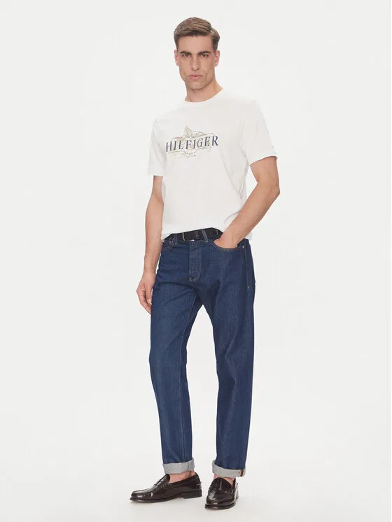 Футболка regular fit Tropical Floral Tommy Hilfiger, белый — фото 2