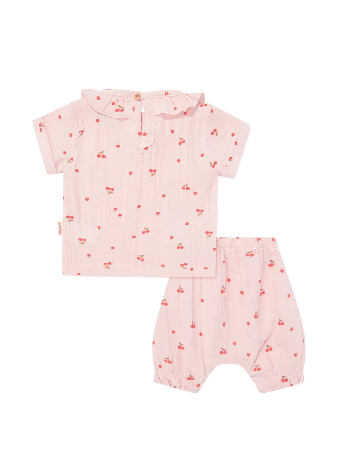 Шорты с принтом и оборками Tiffany Kids, розовый — фото 2