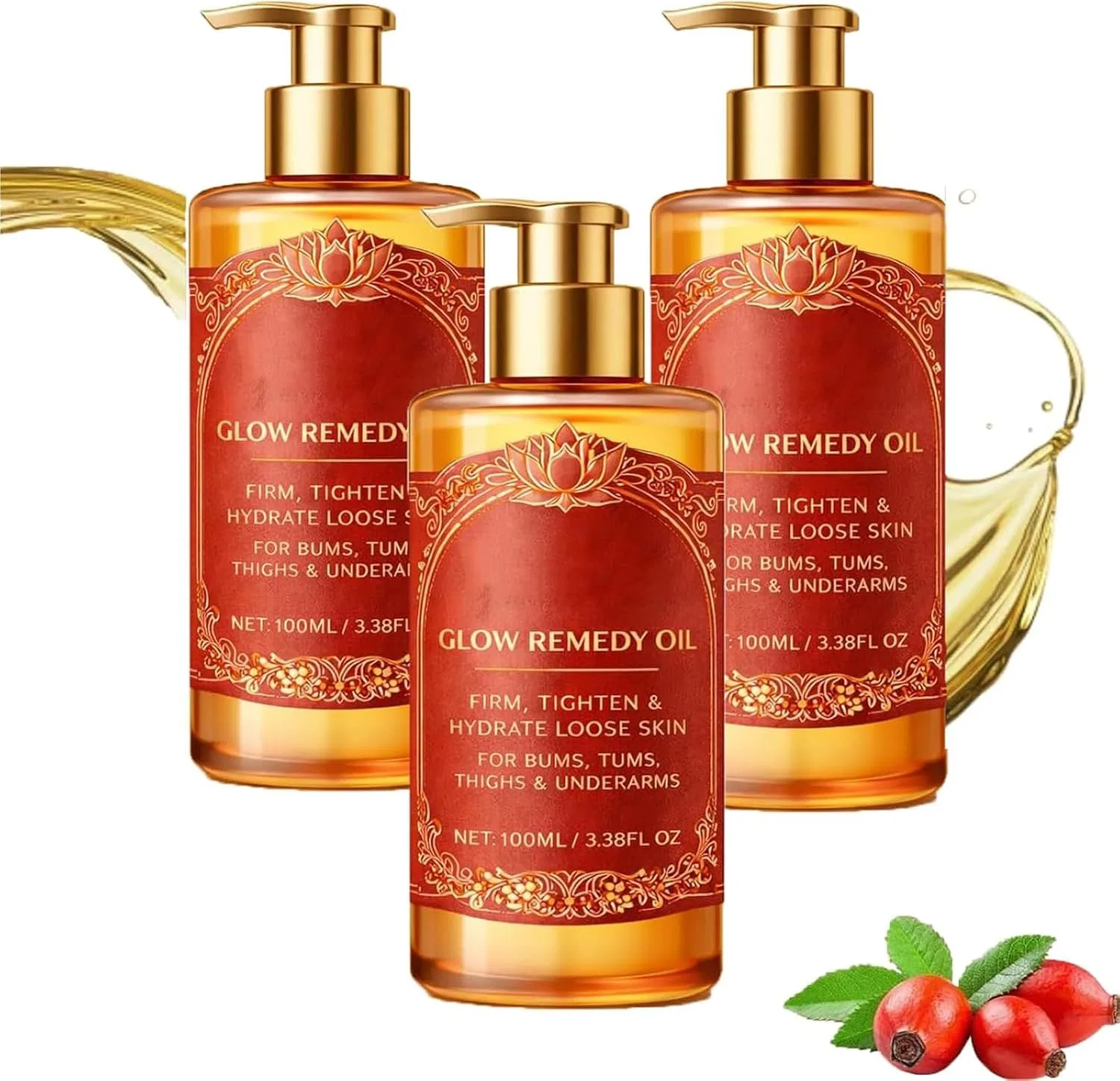 Generisch Масло для упругости тела, 3 шт, 100ml