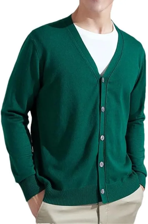 

Мужской кардиган с V-образным вырезом