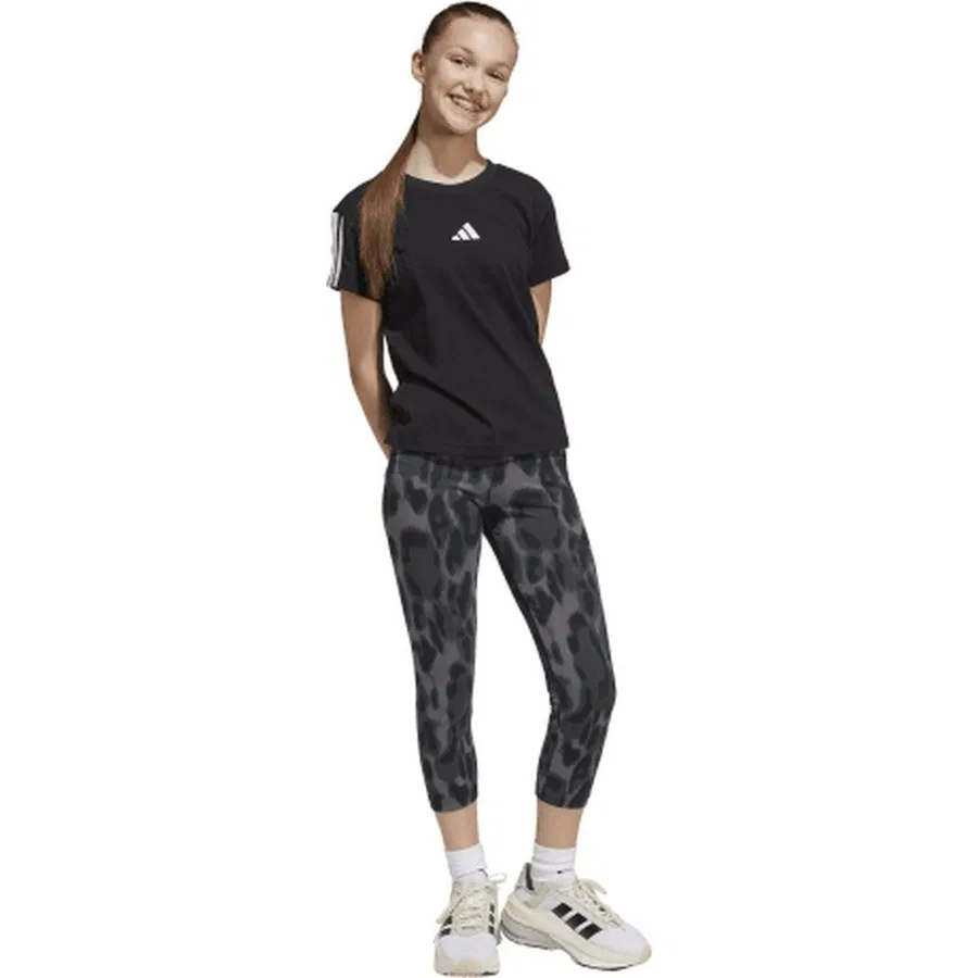 Футболка с длинным рукавом Essential Tee Kids adidas, Черно-белый — фото 3