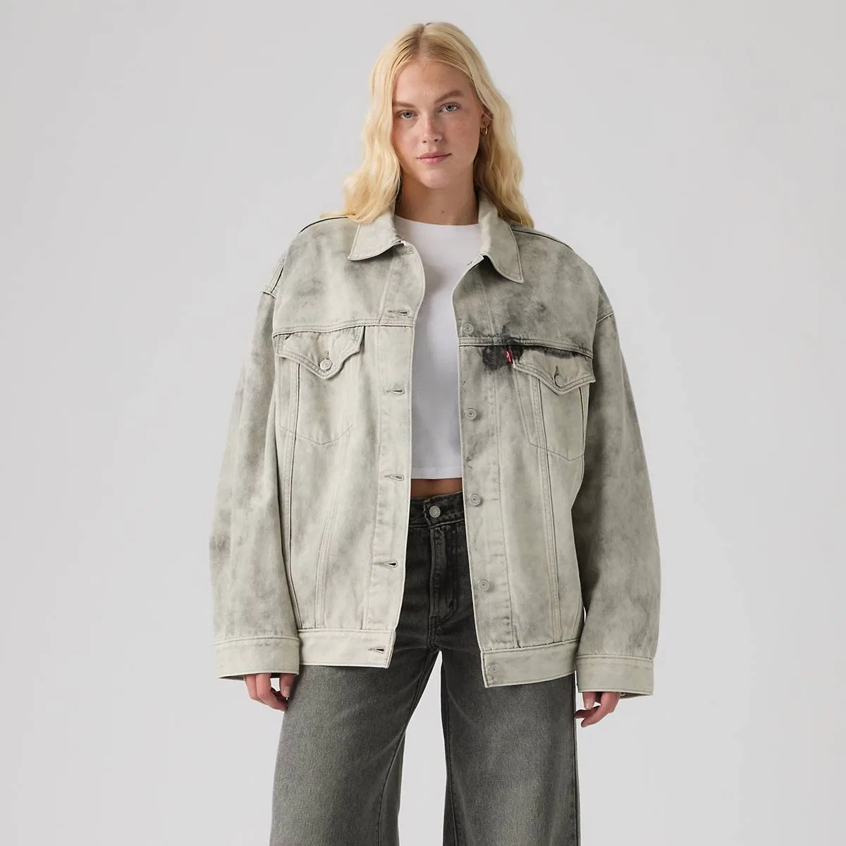 Куртка дальнобойщика размера XL Levi's, Soft Smoke Trucker - Grey — фото 3