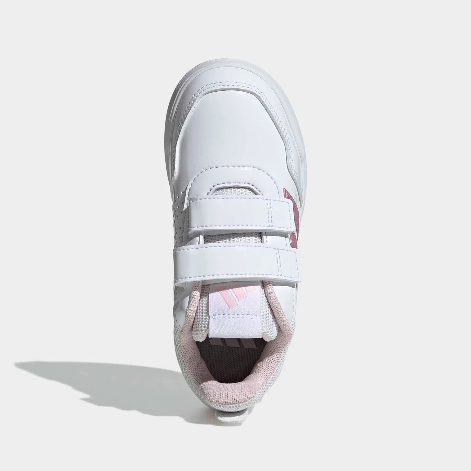Детские кроссовки с регулируемой застежкой Adidas Sportswear, Cloud White/Clear Pink/Grey Two — фото 4
