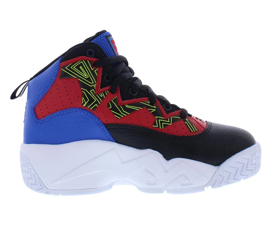 Детские кроссовки для мальчиков с закрытой пяткой Kid's Fila Mb Fila, Red Black — фото 3