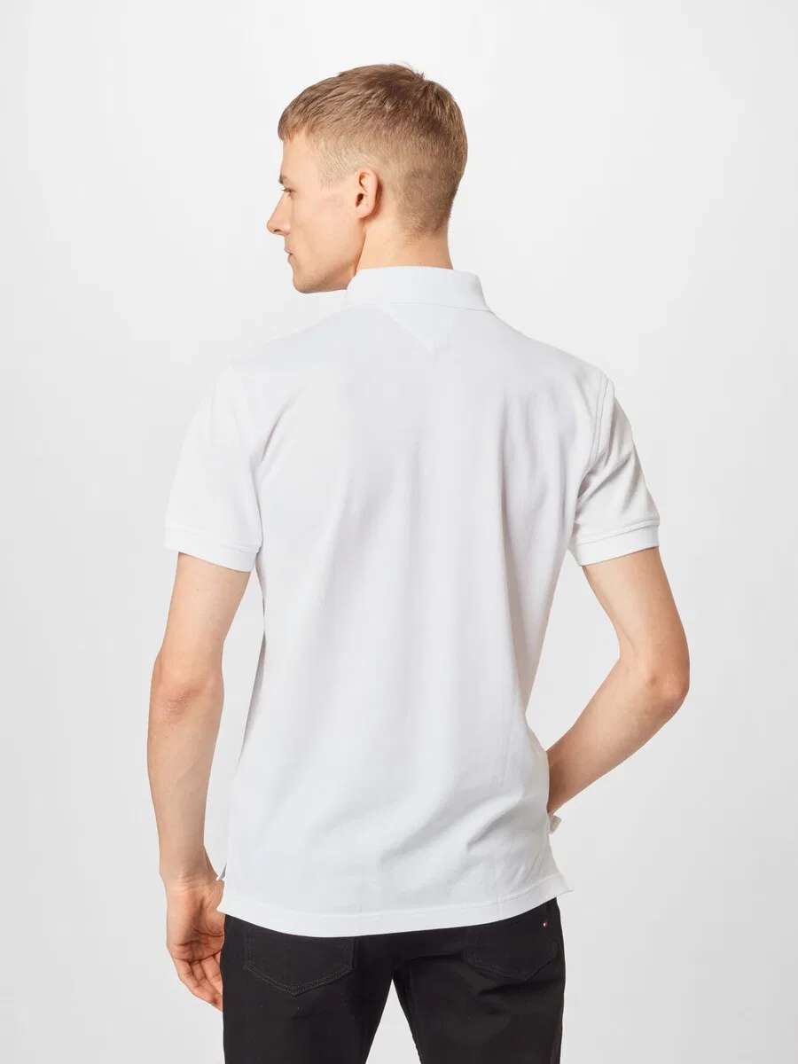 Рубашка TOMMY HILFIGER 'CORE 1985 REGULAR POLO' белого цвета — фото 3