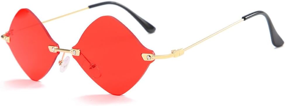 

Модные винтажные роскошные солнцезащитные очки без оправы с ромбовидной формой для женщин и мужчин, популярные солнцезащитные очки с градиентным переходом цвета, женские дорожные солнцезащитные очки TYUVIVO, Yellow