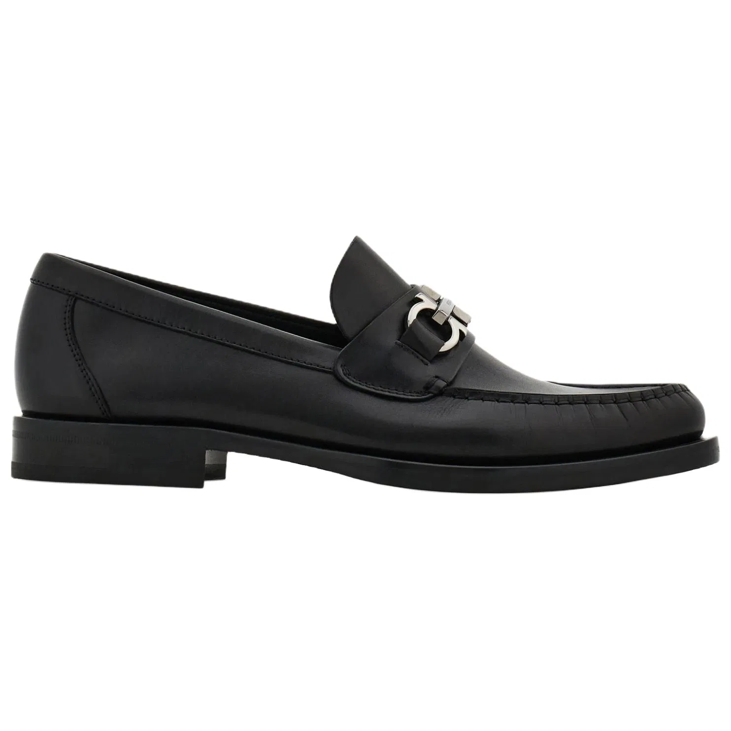 Лоферы из телячьей кожи Ferragamo Original Shoe Box Included черные — фото 3