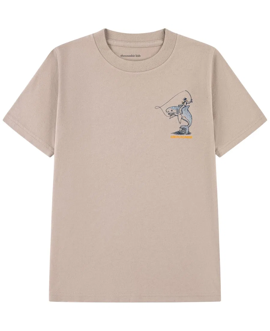 Футболка с принтом Cowboy-on-Shark abercrombie kids, Simply