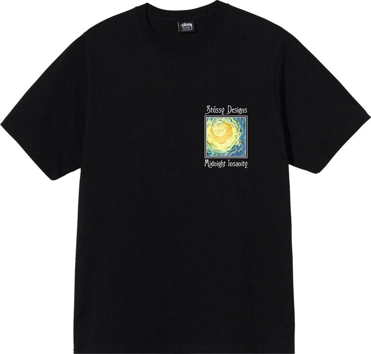 

Футболка Stussy Midnight Insanity Tee 'Black', черный