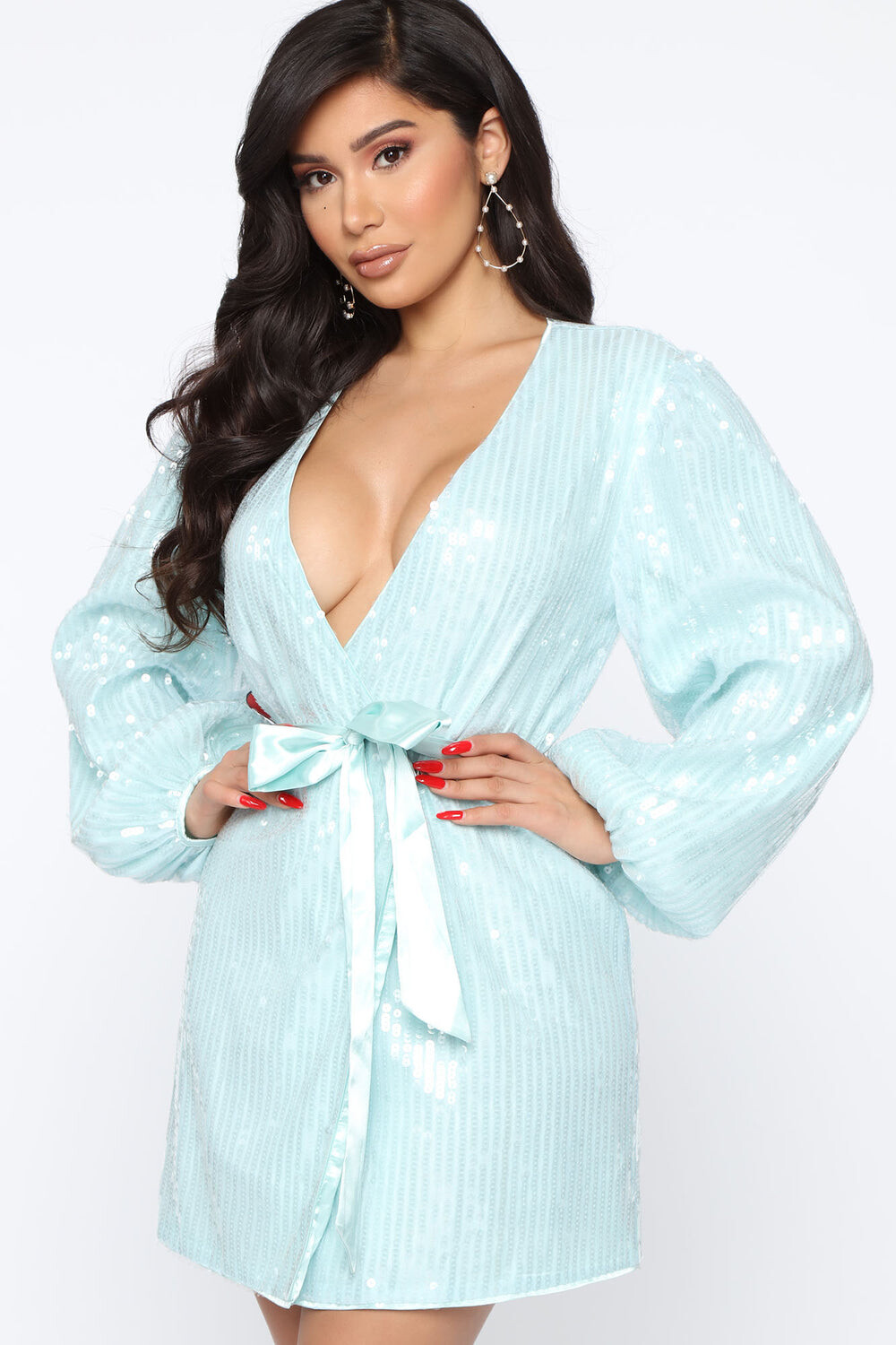 

Мини платье Fashion Nova 30964N, мятный, Зеленый, Мини платье Fashion Nova 30964N, мятный