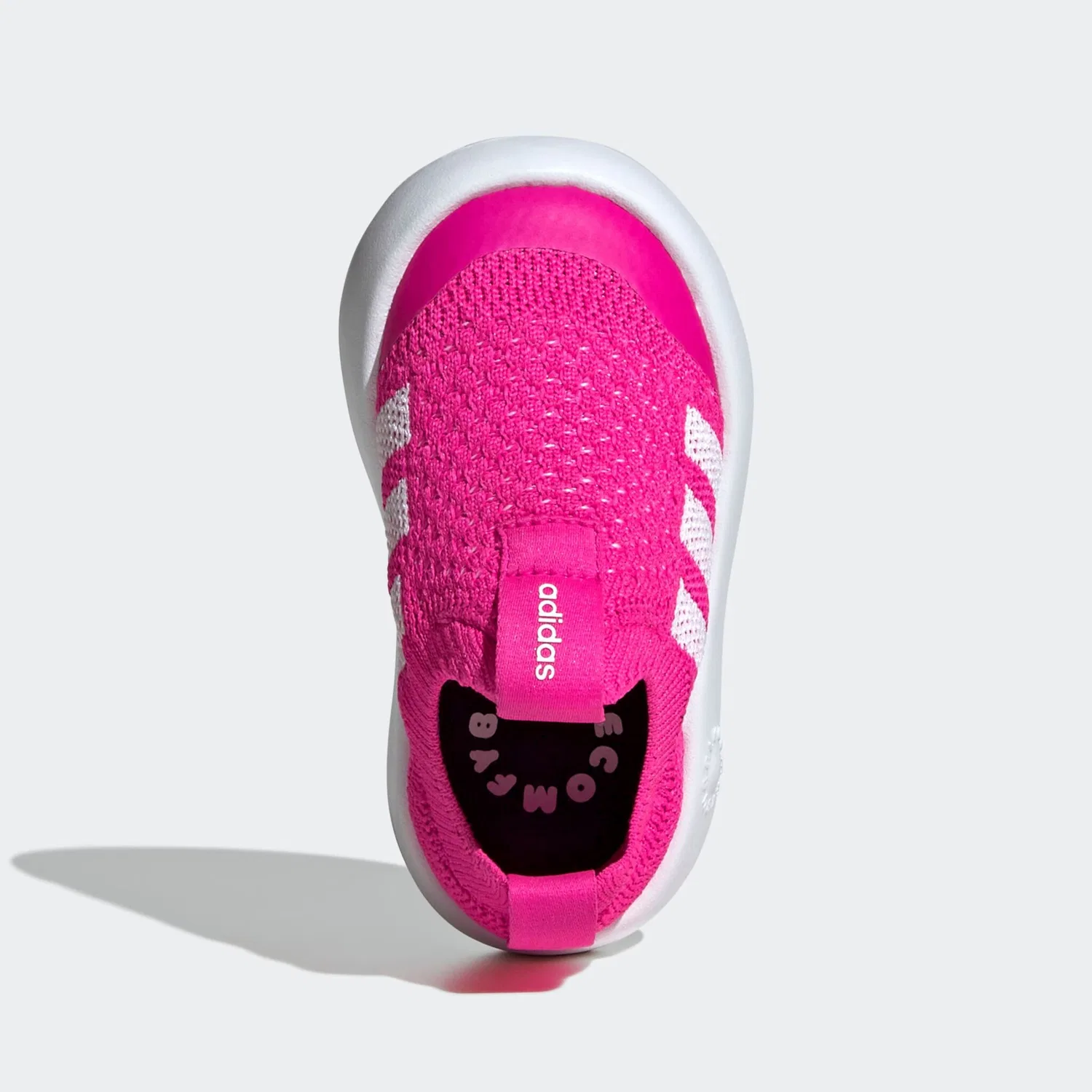 Детские кроссовки-слипоны Bubblecomfy Adidas Sportswear, Shock Pink/Ftwr White/Core Black — фото 4