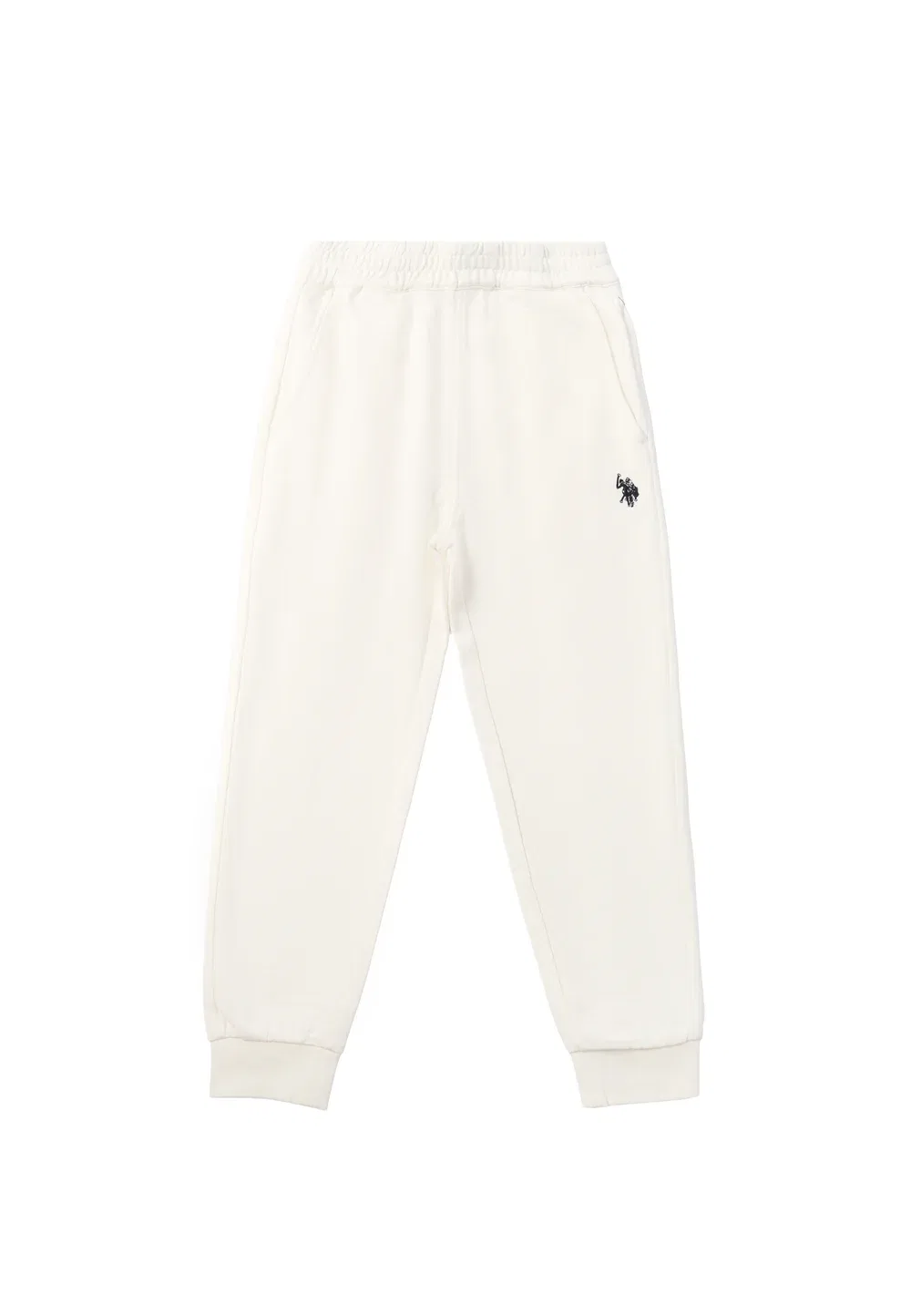 Pantalone Lungo di Felpa da Bambino Con Fondo A Polsino - спортивные штаны U.S. Polo Assn., Bianco — фото 4